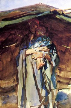  madre Obras - Madre beduina John Singer Sargent